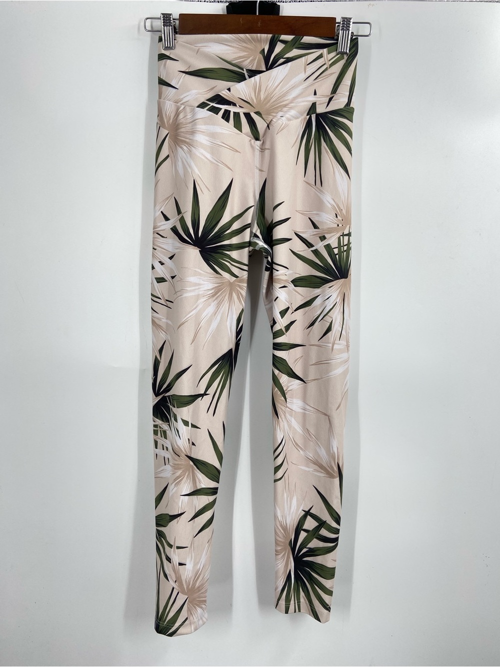Beach Riot Palm Tree Print Sport Leggings sz Medium